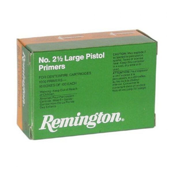 Remington #2 1/2 Large Pistol Primers | 1,000/Bx - Image 2